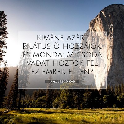 János 18:29 KAR Bibliai verskép