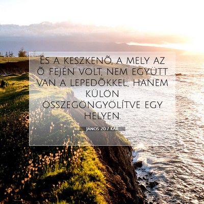 János 20:7 KAR Bibliai verskép