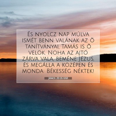 János 20:26 KAR Bibliai verskép