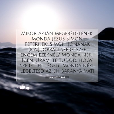 János 21:15 KAR Bibliai verskép
