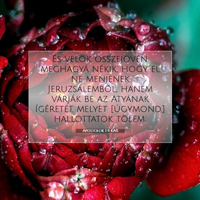 Apostolok 1:4 Bibliai vers magyarázata