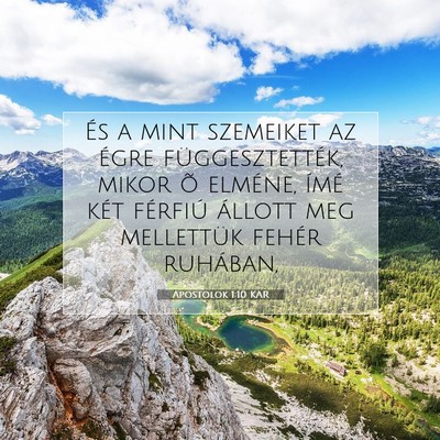 Apostolok 1:10 Bibliai vers magyarázata