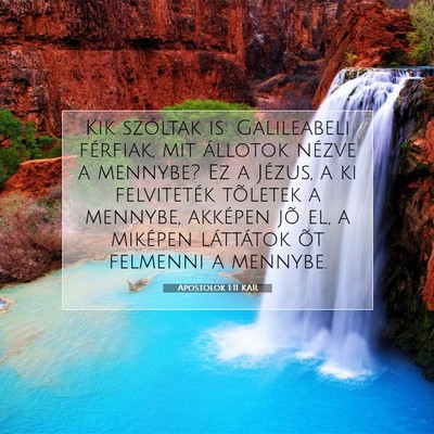 Apostolok 1:11 Bibliai vers magyarázata