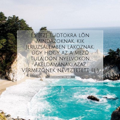 Apostolok 1:19 Bibliai vers magyarázata
