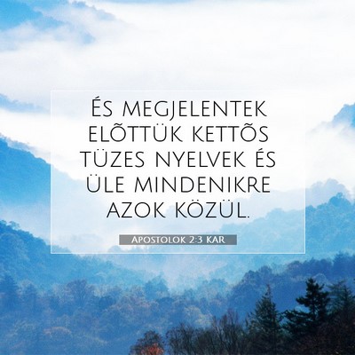 Apostolok 2:3 Bibliai vers magyarázata
