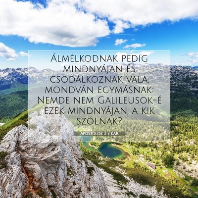 Apostolok 2:7 Bibliai vers magyarázata