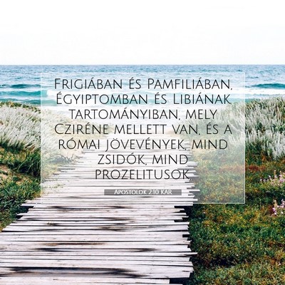 Apostolok 2:10 Bibliai vers magyarázata