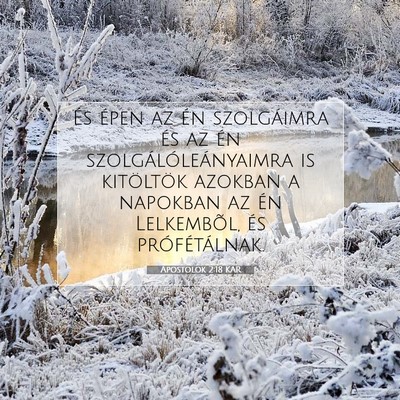 Apostolok 2:18 Bibliai vers magyarázata
