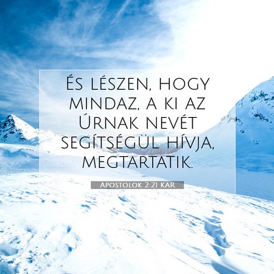 Apostolok 2:21 Bibliai vers magyarázata