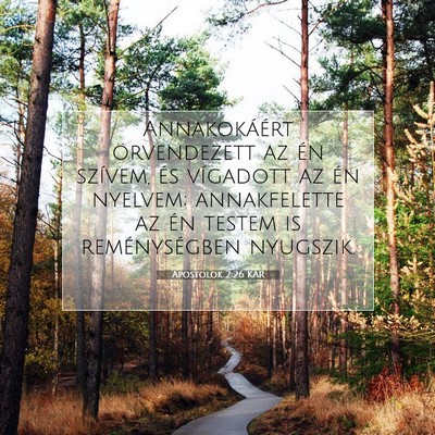 Apostolok 2:26 Bibliai vers magyarázata