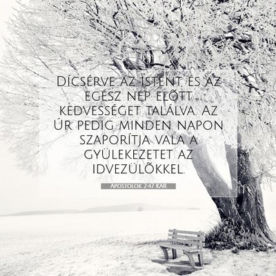 Apostolok 2:47 KAR Bibliai verskép