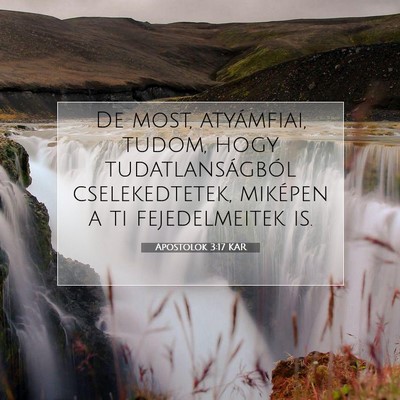 Apostolok 3:17 KAR Bibliai verskép