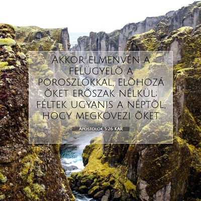 Apostolok 5:26 KAR Bibliai verskép