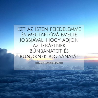 Apostolok 5:31 KAR Bibliai verskép