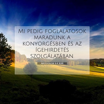 Apostolok 6:4 KAR Bibliai verskép
