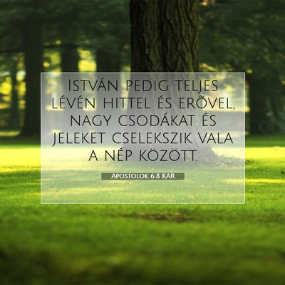 Apostolok 6:8 KAR Bibliai verskép
