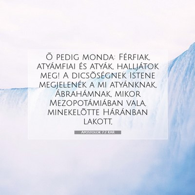 Apostolok 7:2 KAR Bibliai verskép