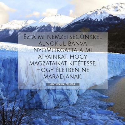 Apostolok 7:19 Bibliai vers magyarázata