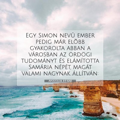 Apostolok 8:9 Bibliai vers magyarázata