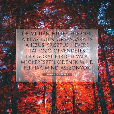 Apostolok 8:12 Bibliai vers magyarázata