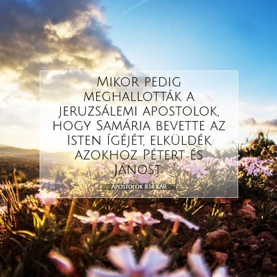 Apostolok 8:14 KAR Bibliai verskép