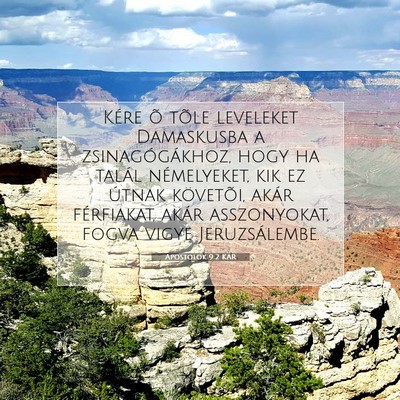 Apostolok 9:2 Bibliai vers magyarázata