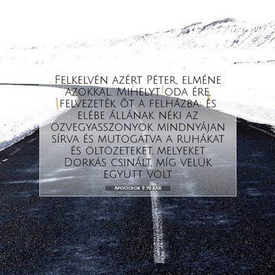 Apostolok 9:39 KAR Bibliai verskép