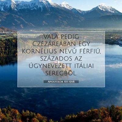 Apostolok 10:1 Bibliai vers magyarázata