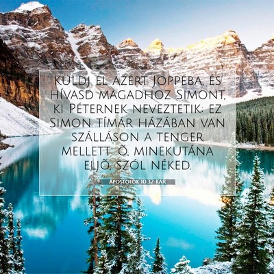 Apostolok 10:32 Bibliai vers magyarázata