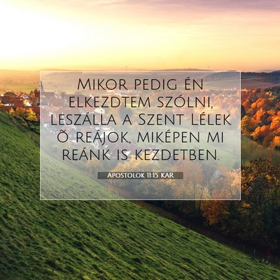 Apostolok 11:15 KAR Bibliai verskép