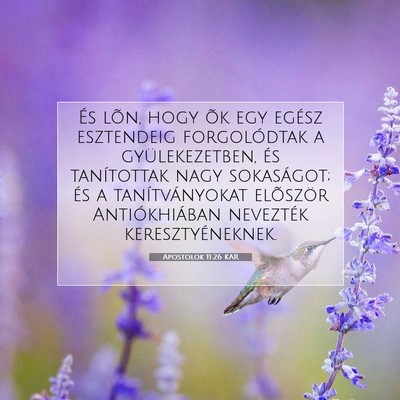 Apostolok 11:26 KAR Bibliai verskép