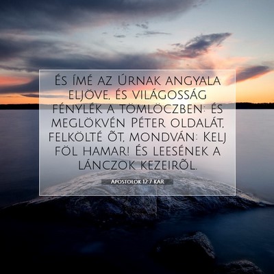 Apostolok 12:7 Bibliai vers magyarázata