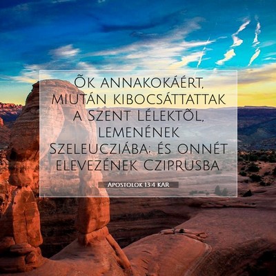 Apostolok 13:4 Bibliai vers magyarázata