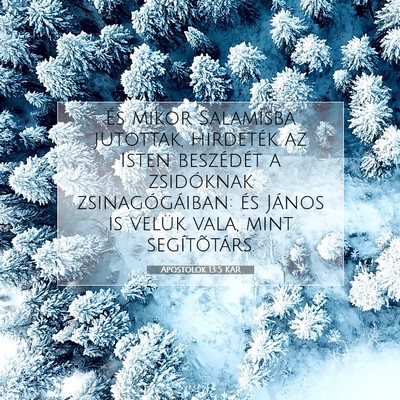 Apostolok 13:5 KAR Bibliai verskép
