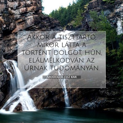 Apostolok 13:12 Bibliai vers magyarázata