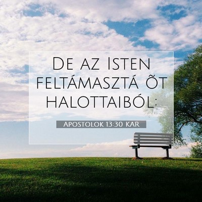 Apostolok 13:30 Bibliai vers magyarázata