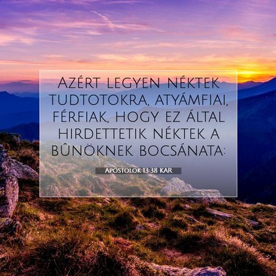 Apostolok 13:38 KAR Bibliai verskép