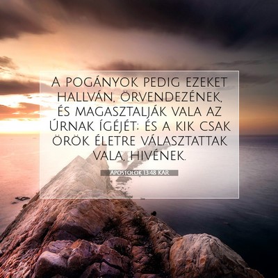 Apostolok 13:48 Bibliai vers magyarázata