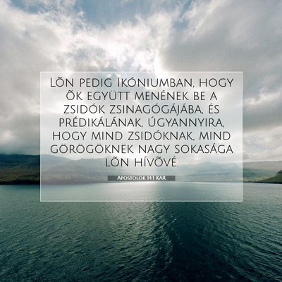Apostolok 14:1 KAR Bibliai verskép