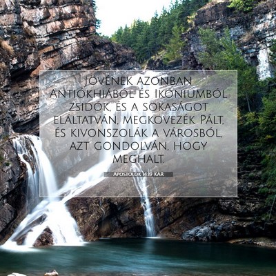 Apostolok 14:19 Bibliai vers magyarázata