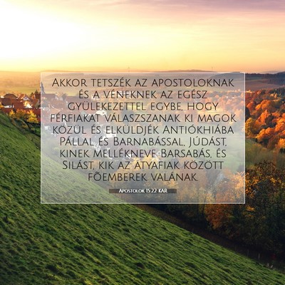 Apostolok 15:22 KAR Bibliai verskép