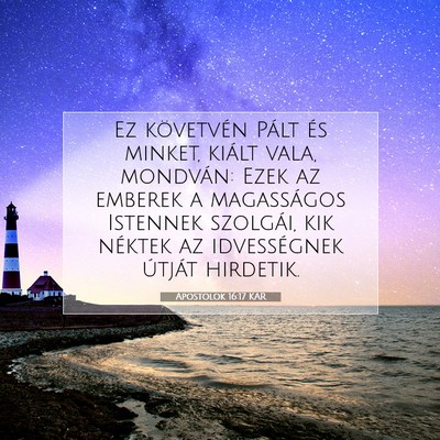 Apostolok 16:17 Bibliai vers magyarázata