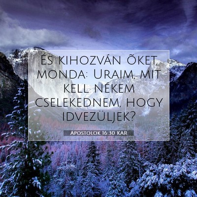 Apostolok 16:30 Bibliai vers magyarázata
