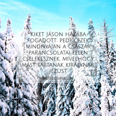 Apostolok 17:7 Bibliai vers magyarázata