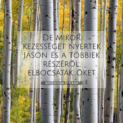 Apostolok 17:9 Bibliai vers magyarázata