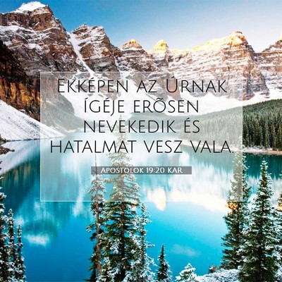 Apostolok 19:20 Bibliai vers magyarázata