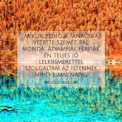 Apostolok 23:1 KAR Bibliai verskép