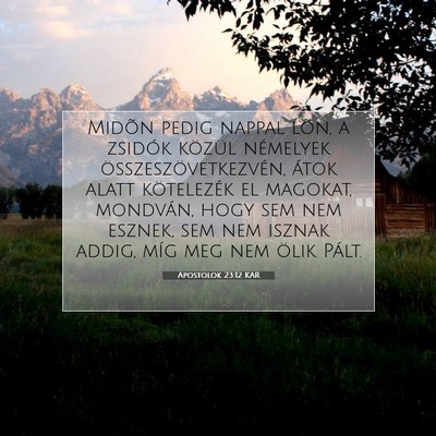 Apostolok 23:12 Bibliai vers magyarázata