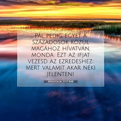 Apostolok 23:17 Bibliai vers magyarázata