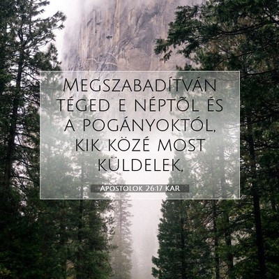 Apostolok 26:17 Bibliai vers magyarázata